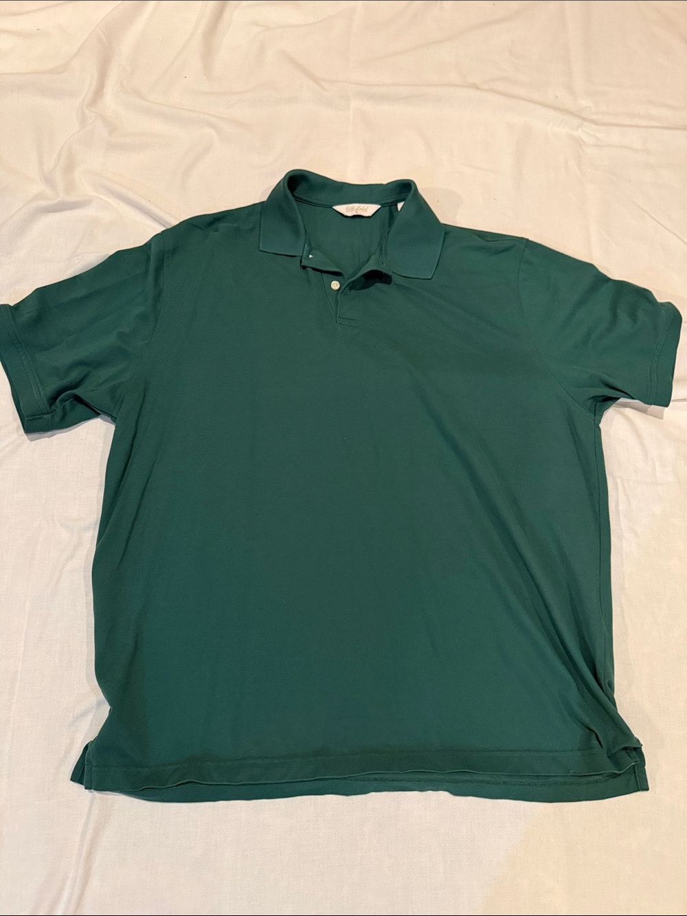 Men's Deep Green Polo Shirt with Classic Collar